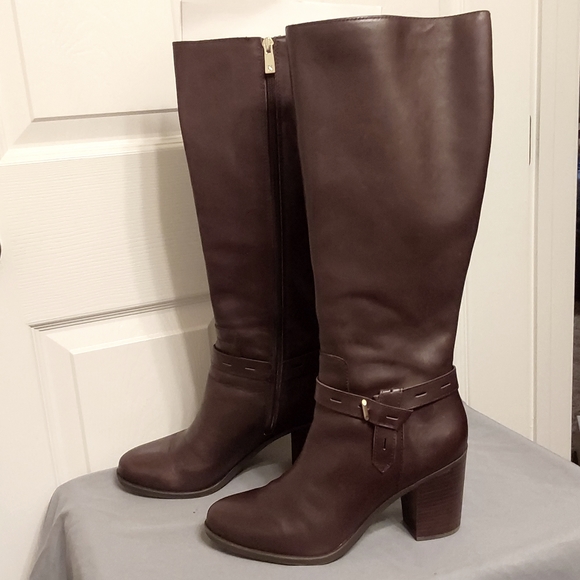 Naturalizer Shoes - NWT Naturalizer Leather Boots — Chocolate / Saddle — Kamora